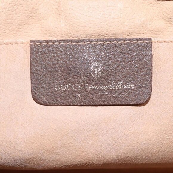 GUCCI GG Supreme Web Sherry Line Clutch Bag PVC Beige Red - Picture 8 of 15